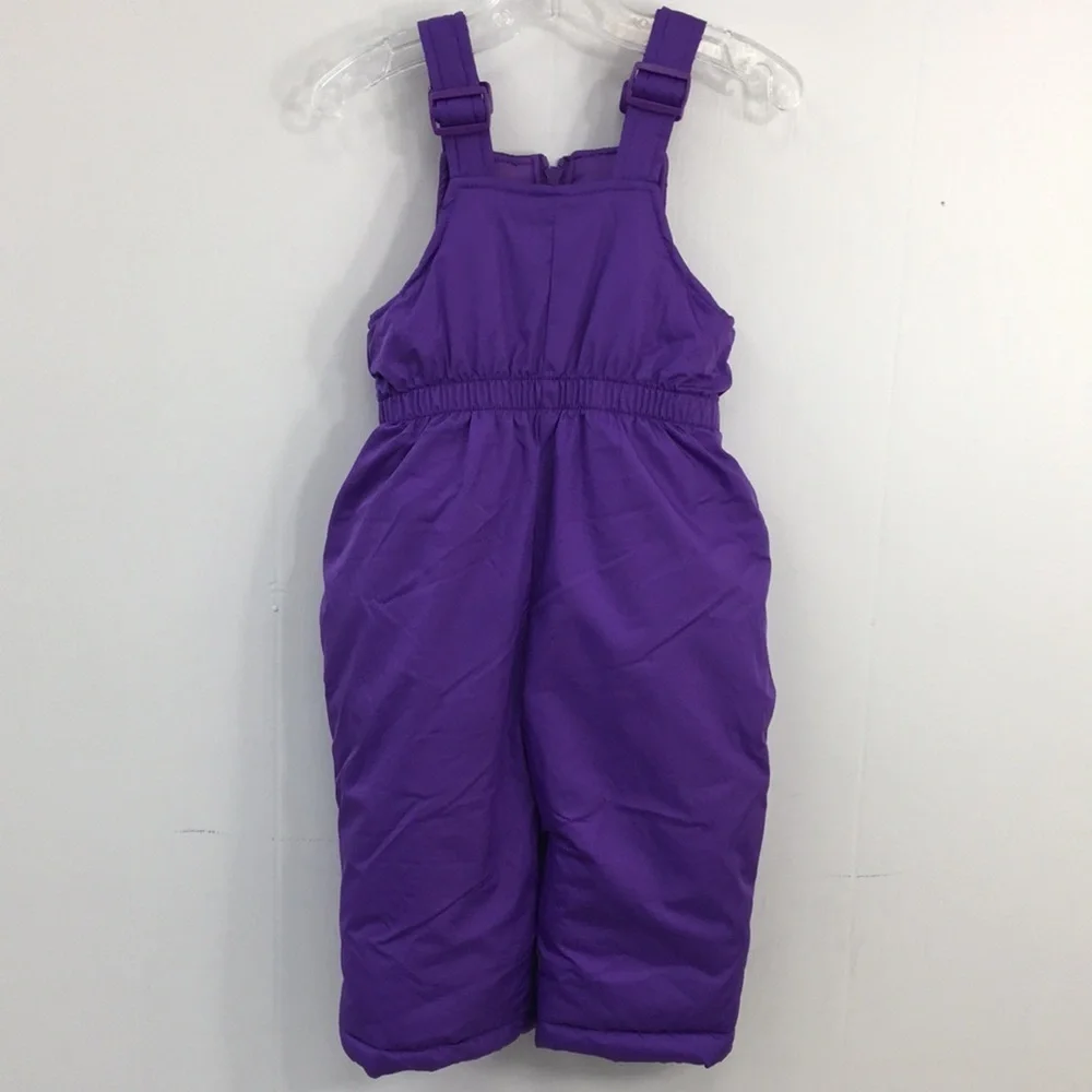 Pink Platinum Purple Daisy Print Coat Bib Set Size 12 M EXCELLENT Condition - Picture 7 of 9